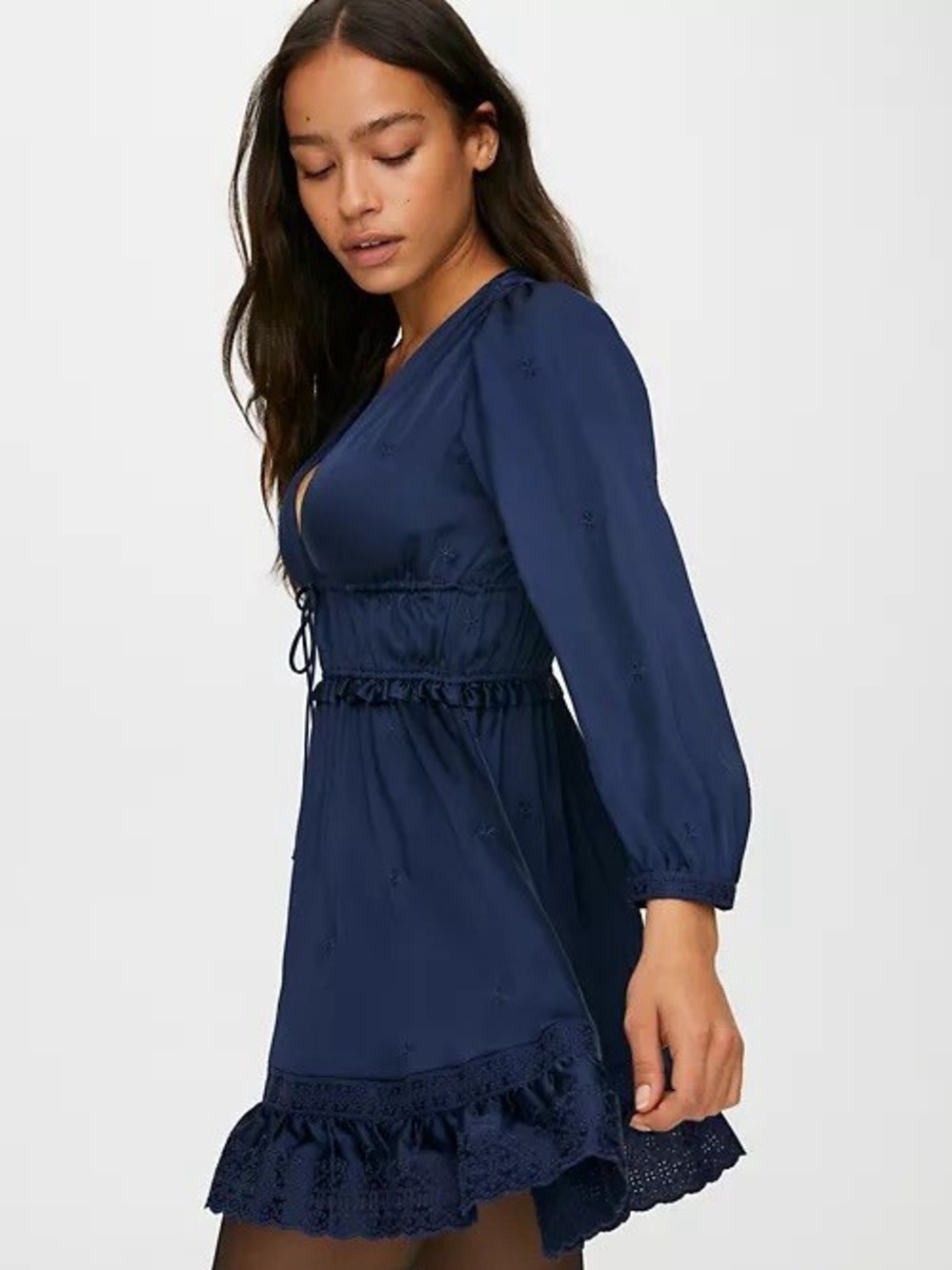 Aritzia Sunday Best Navy Dress